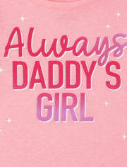 Baby And Toddler Girl's Daddy's Girl Graphic Tee