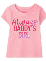 Baby And Toddler Girl's Daddy's Girl Graphic Tee