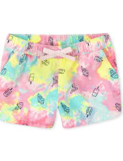Baby And Toddler Girls Ice Cream Twill Pull On Shorts