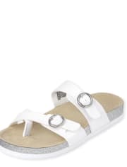 Girls Double Buckle Slides