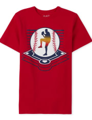 T-shirt graphique de baseball pour garçon