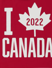 T-shirt graphique unisexe pour enfants, fête du Canada, feuille d'érable