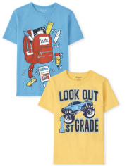 Boys 1st Grade Graphic Tee 2-Pack