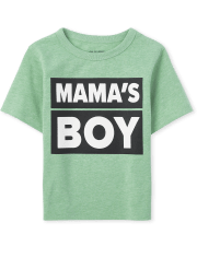 Camiseta estampada Mama's Boy para bebés y niños pequeños