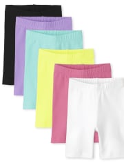 Toddler Girls Bike Shorts 6-Pack