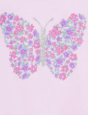 Conjunto de 2 piezas de mariposa para niñas pequeñas