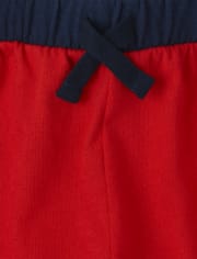 Shorts con rayas laterales para niños pequeños, paquete de 2