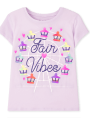 Camiseta estampada Fair Vibes para niñas