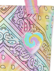 Girls Rainbow Bandana Tote Bag