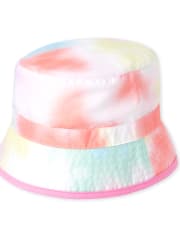 Toddler Girls Rainbow Tie Dye Bucket Hat