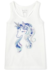 Niñitas Top sin mangas con estampado de nudo en la parte posterior