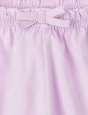 Pack de 2 shorts para bebé niña con cintura paperbag floral