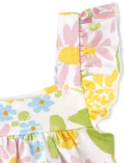 Baby Girls Floral 3-Piece Playwear Set