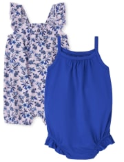 Baby Girls Floral Romper 2-Pack