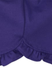 Lot de 2 shorts à volants et flamants roses pour bébé fille