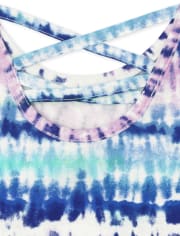 Girls Print Cross Back Tank