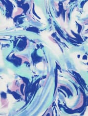 Camiseta sin mangas con espalda cruzada y estampado para niñas