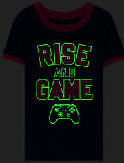 Pyjama en coton coupe ajustée Glow Gamer pour garçon