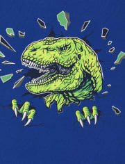 Boys Dino Snug Fit Cotton Pajamas