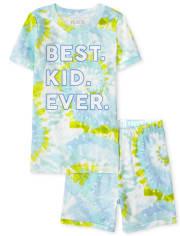 Boys Matching Family Tie Dye Snug Fit Cotton Pajamas