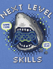 Lot de 2 pyjamas en coton ajustés Glow Shark Gamer pour garçon