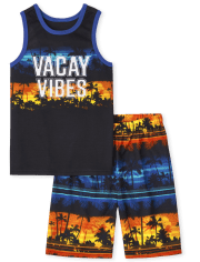 Boys Palm Tree Pajamas