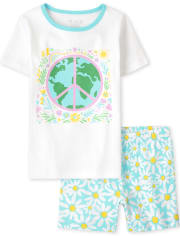 Pijama de algodón Earth Snug Fit para niñas