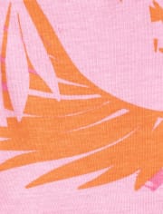 Girls Tropical Snug Fit Cotton Pajamas