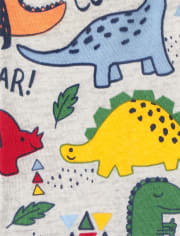 Pijama de algodón unisex para bebés y niños pequeños Dino Snug Fit