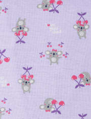 Pijama de una pieza de algodón con diseño de fresa y Koala para bebés y niñas pequeñas, paquete de 2