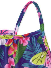 Girls Floral Ruffle Nightgown