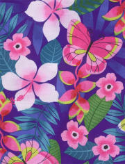 Girls Floral Ruffle Nightgown