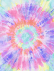 Girls Tie Dye Ruffle Nightgown