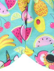 Pantalones cortos de pijama de frutas para niñas