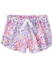 Pantalones cortos de pijama de leopardo para niñas