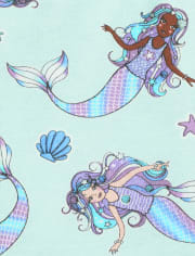 Girls Unicorn Mermaid Snug Fit Cotton Pajamas 2-Pack
