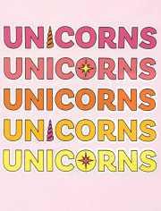 Girls Unicorn Mermaid Snug Fit Cotton Pajamas 2-Pack