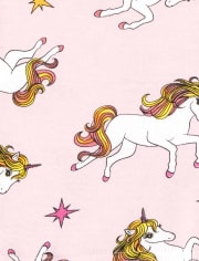 Girls Unicorn Mermaid Snug Fit Cotton Pajamas 2-Pack