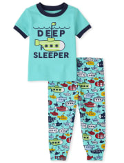 Pyjama Bébé Et tout-petit Submarine Snug Fit en coton