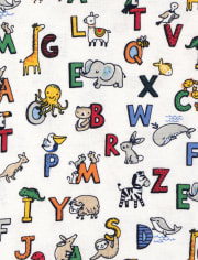 Baby And Toddler Alphabet Snug Fit Cotton Pajamas