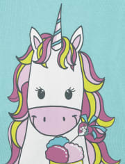 Pyjama en coton ajusté licorne pour bébés et petites filles