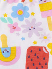 Lot de 2 pyjamas en coton ajustés Glow Love Popsicle pour bébés et petites filles