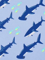 Paquete de 3 camisetas sin mangas de tiburón para niños pequeños
