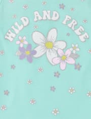 Girls Graphic Cut Out Top 2-Pack