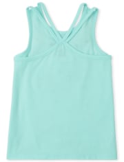 Girls Graphic Cut Out Top 2-Pack