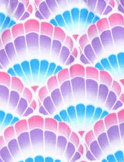 Girls Glow Mermaid Snug Fit Cotton Pajamas