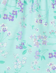 Girls Print Tiered Dress