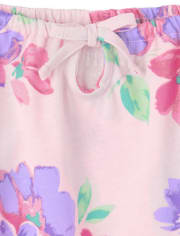 Top con abertura floral para niñas