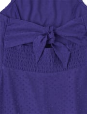 Girls Tie Back Halter Dress