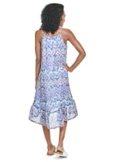 Womens Mommy And Me Floral Chevron High Low Dress